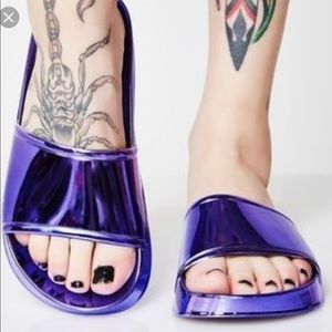 SUPER SHINY BRIGHT VIOLET METALLIC SLIDE